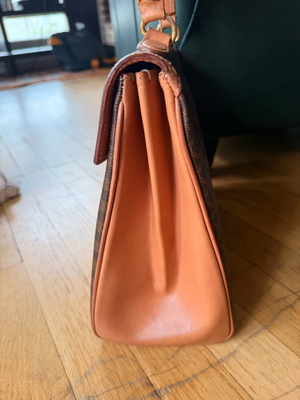 Celine Macadam Blason Triomphe Handbag Shoulder Bag vintage - Picture 5 of 12